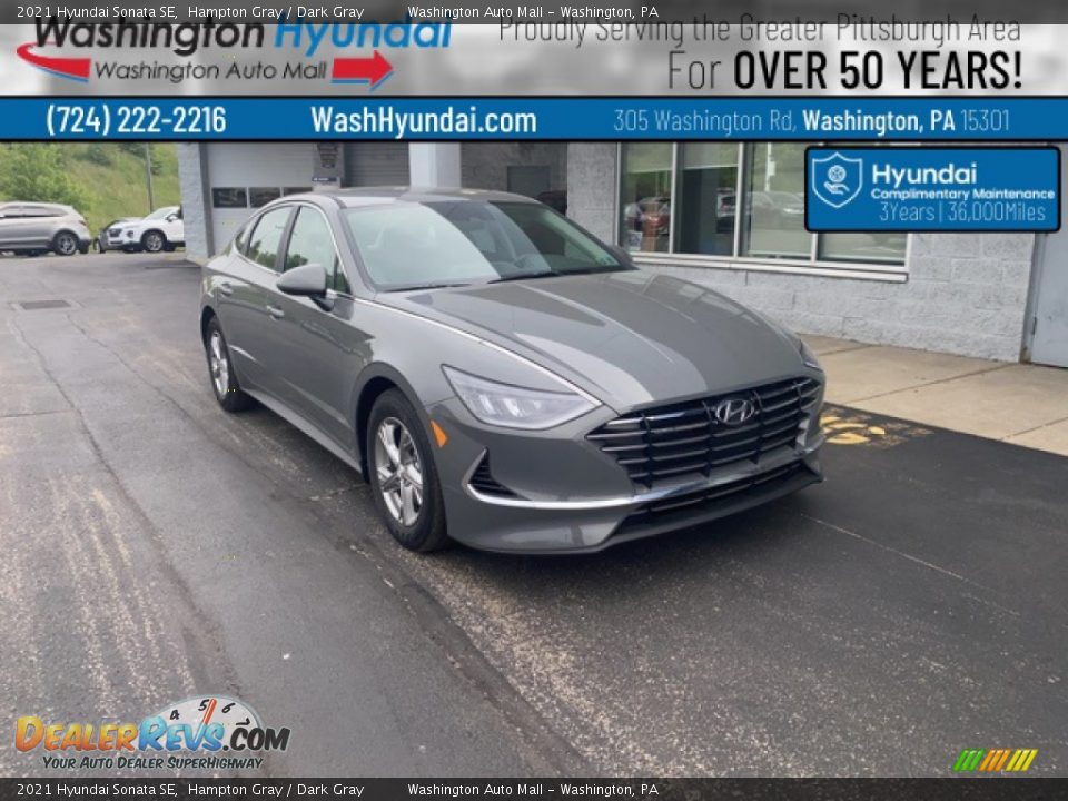 2021 Hyundai Sonata SE Hampton Gray / Dark Gray Photo #1