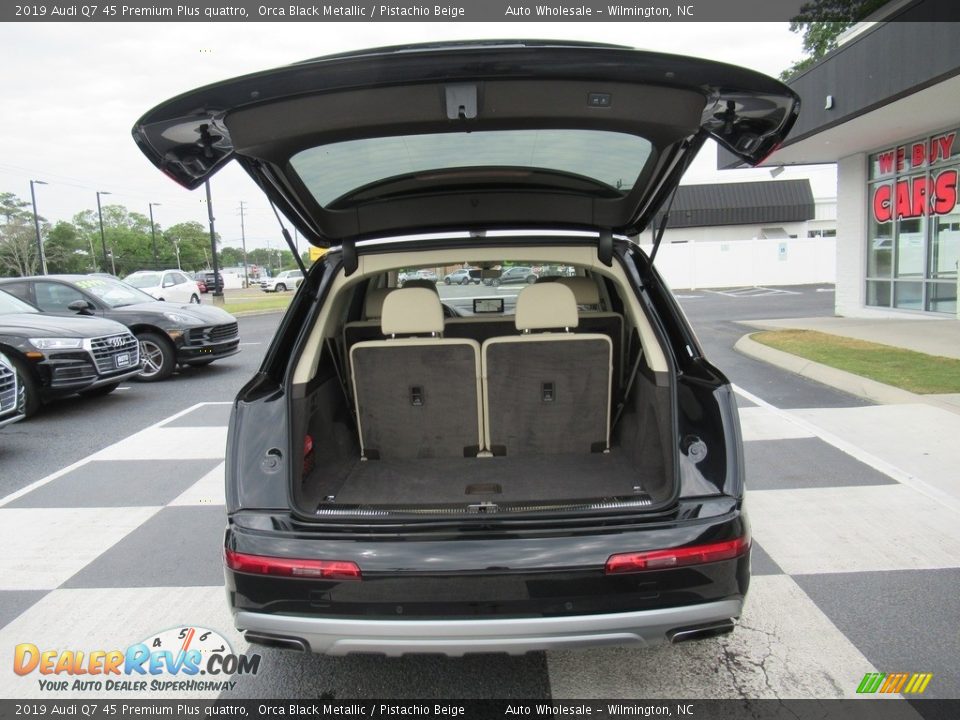 2019 Audi Q7 45 Premium Plus quattro Orca Black Metallic / Pistachio Beige Photo #5
