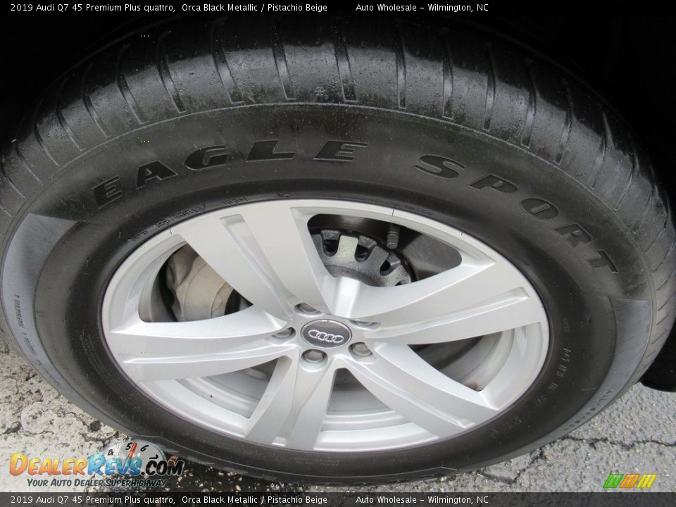 2019 Audi Q7 45 Premium Plus quattro Orca Black Metallic / Pistachio Beige Photo #7