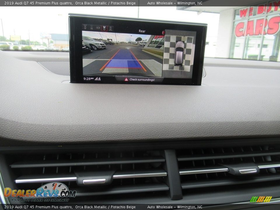 2019 Audi Q7 45 Premium Plus quattro Orca Black Metallic / Pistachio Beige Photo #17