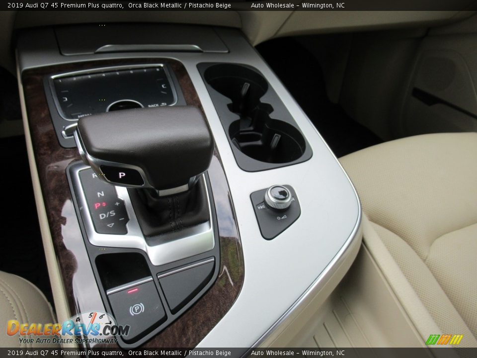 2019 Audi Q7 45 Premium Plus quattro Orca Black Metallic / Pistachio Beige Photo #19
