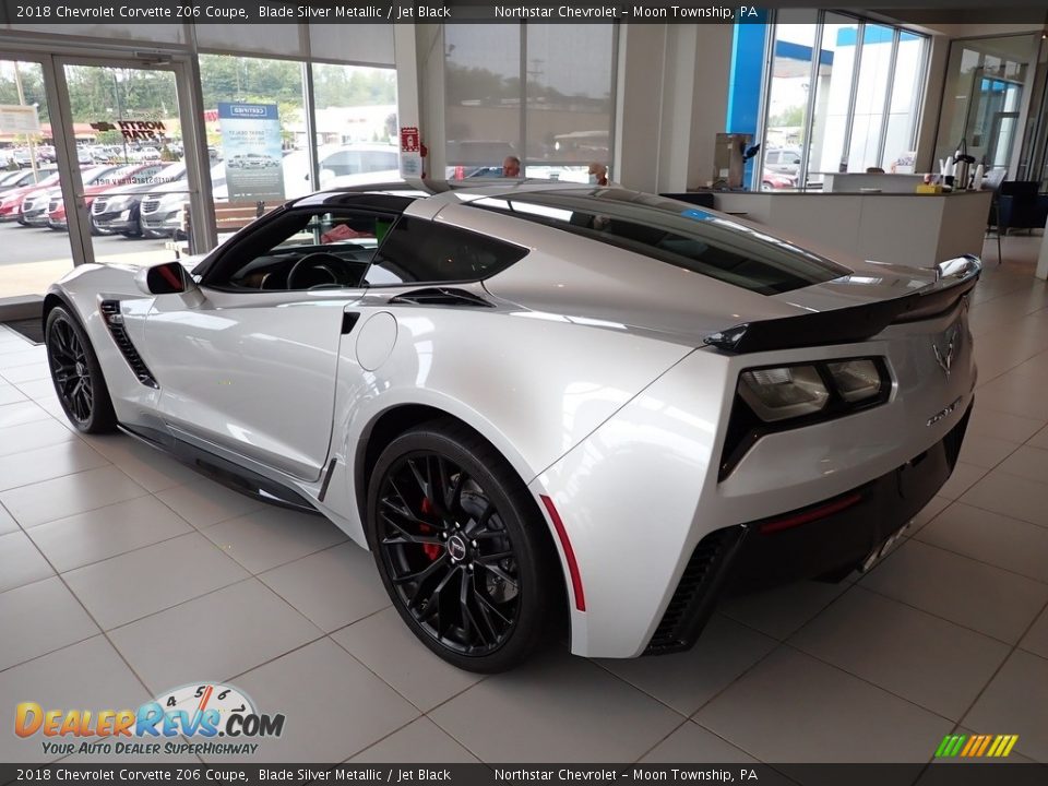 2018 Chevrolet Corvette Z06 Coupe Blade Silver Metallic / Jet Black Photo #4