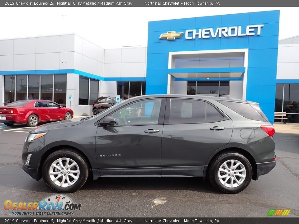 2019 Chevrolet Equinox LS Nightfall Gray Metallic / Medium Ash Gray Photo #3