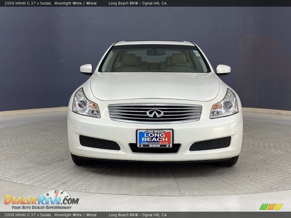 2009 Infiniti G 37 x Sedan Moonlight White / Wheat Photo #2