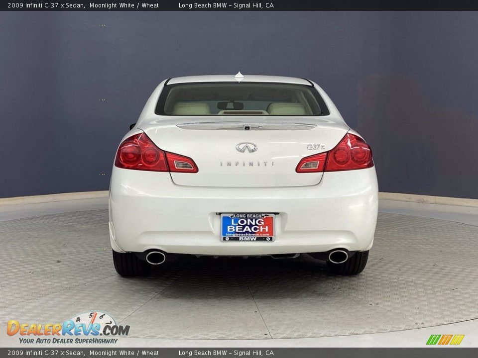 2009 Infiniti G 37 x Sedan Moonlight White / Wheat Photo #4