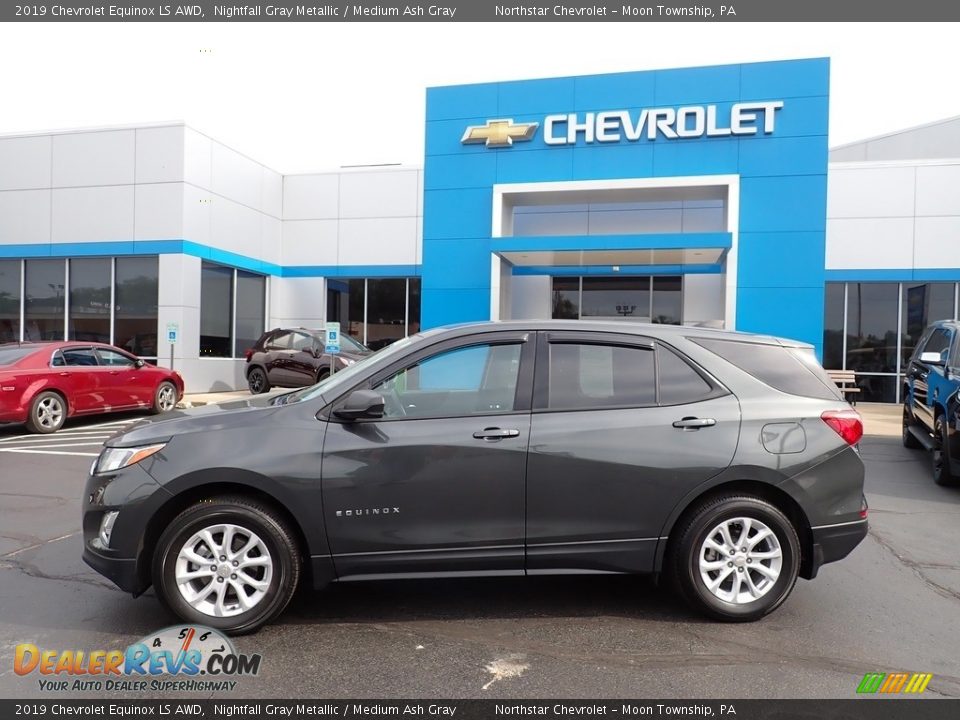 2019 Chevrolet Equinox LS AWD Nightfall Gray Metallic / Medium Ash Gray Photo #3