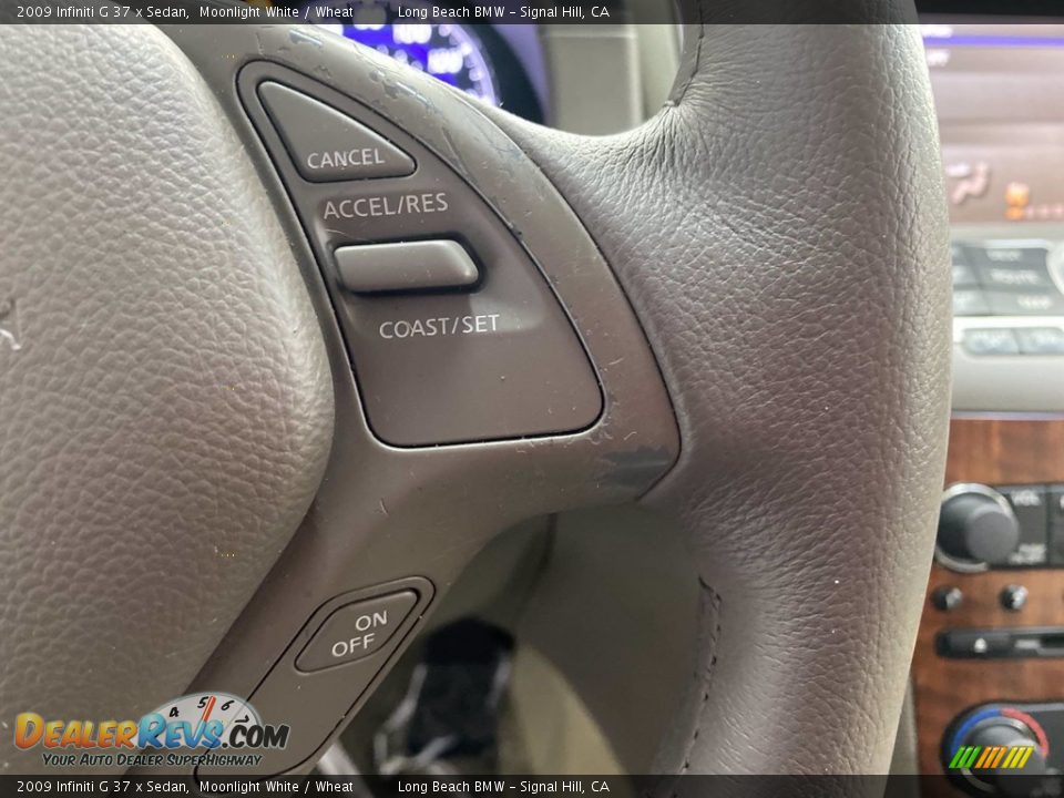 2009 Infiniti G 37 x Sedan Moonlight White / Wheat Photo #20