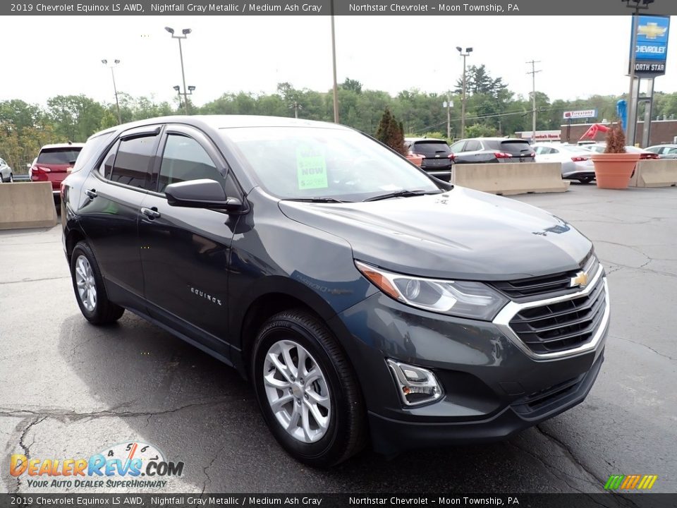 2019 Chevrolet Equinox LS AWD Nightfall Gray Metallic / Medium Ash Gray Photo #11