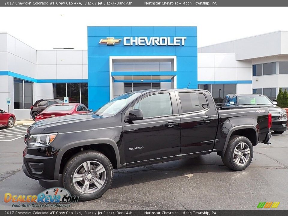 2017 Chevrolet Colorado WT Crew Cab 4x4 Black / Jet Black/­Dark Ash Photo #1