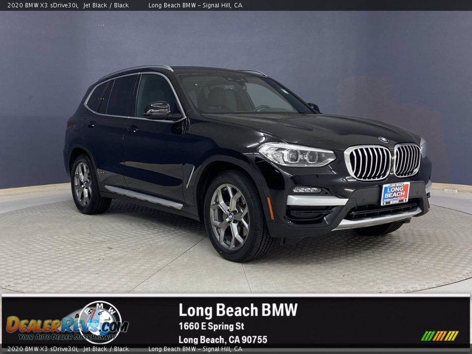 2020 BMW X3 sDrive30i Jet Black / Black Photo #1