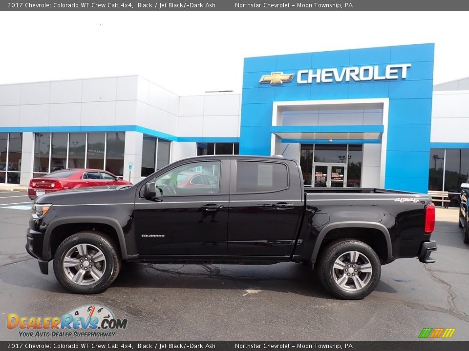 2017 Chevrolet Colorado WT Crew Cab 4x4 Black / Jet Black/­Dark Ash Photo #3