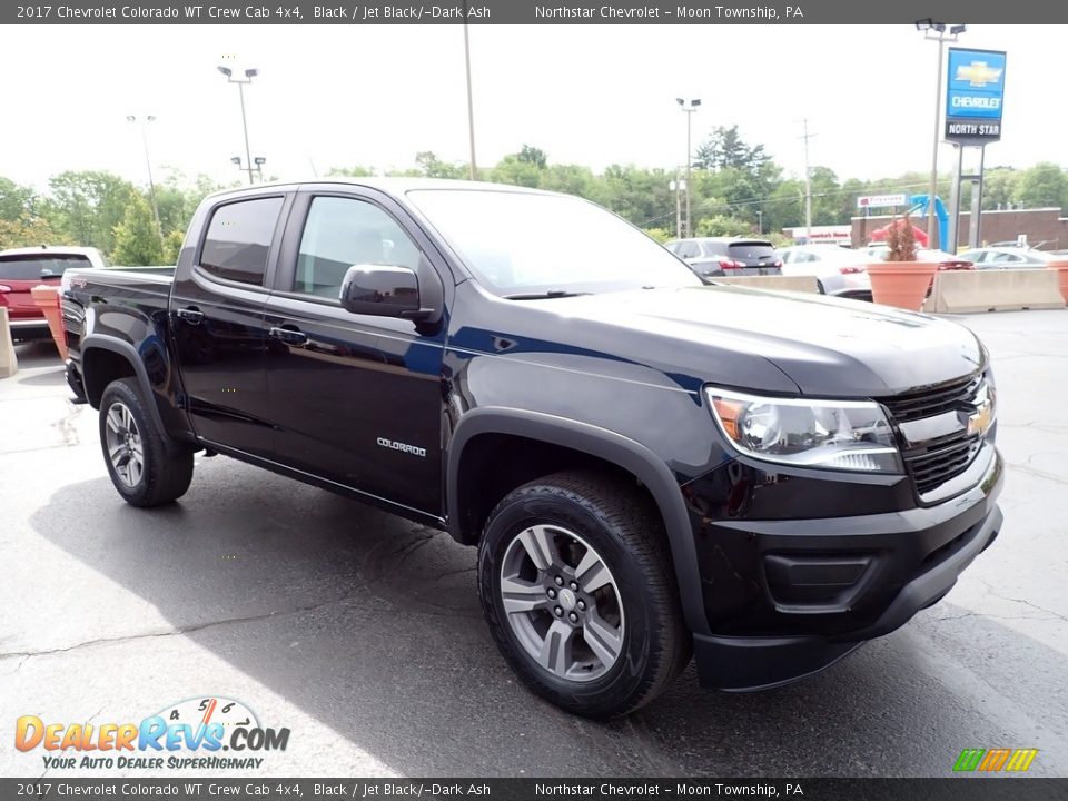 2017 Chevrolet Colorado WT Crew Cab 4x4 Black / Jet Black/­Dark Ash Photo #10