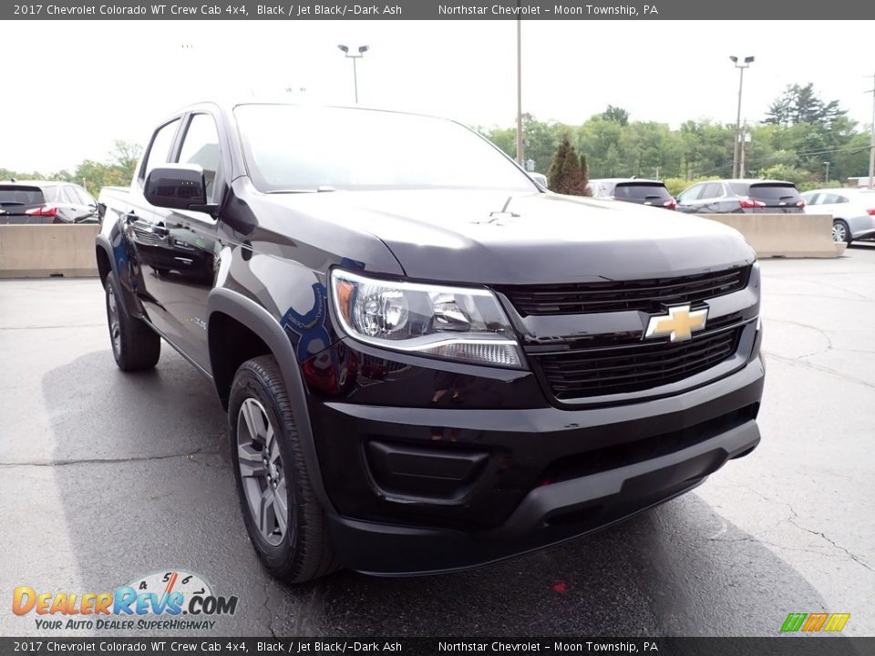 2017 Chevrolet Colorado WT Crew Cab 4x4 Black / Jet Black/­Dark Ash Photo #11