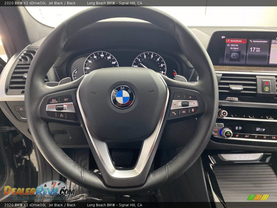 2020 BMW X3 sDrive30i Jet Black / Black Photo #18