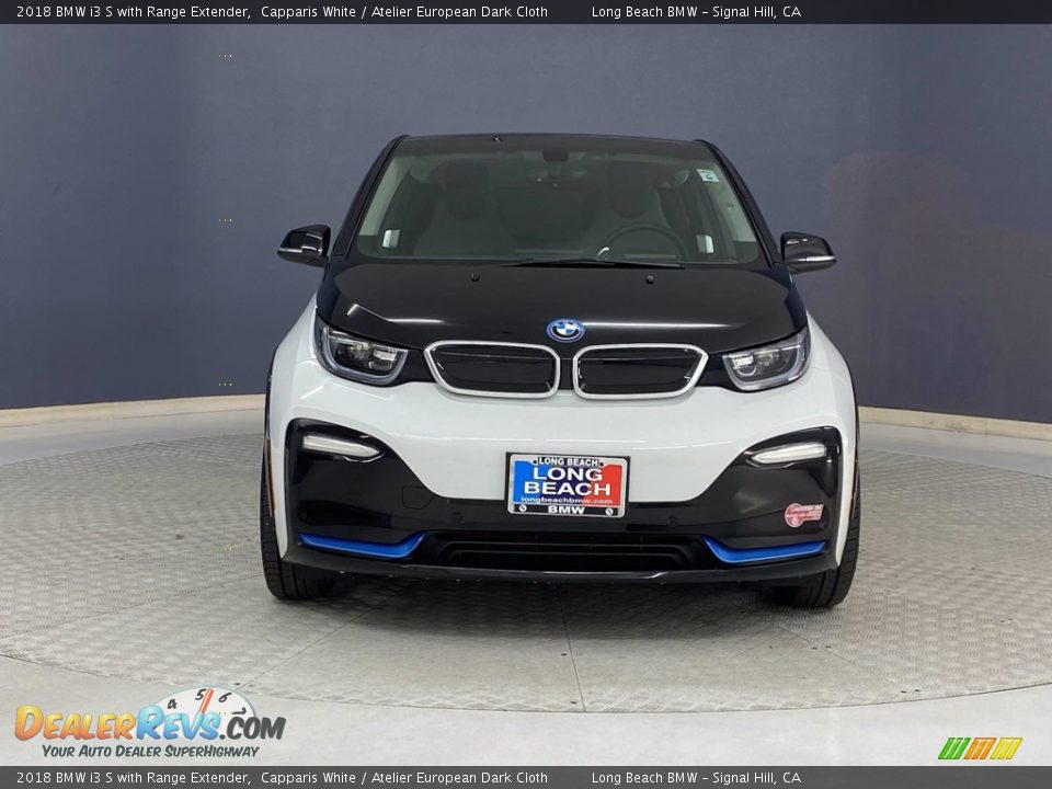 2018 BMW i3 S with Range Extender Capparis White / Atelier European Dark Cloth Photo #2