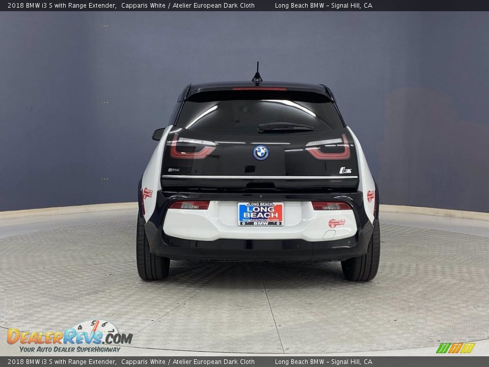 2018 BMW i3 S with Range Extender Capparis White / Atelier European Dark Cloth Photo #4