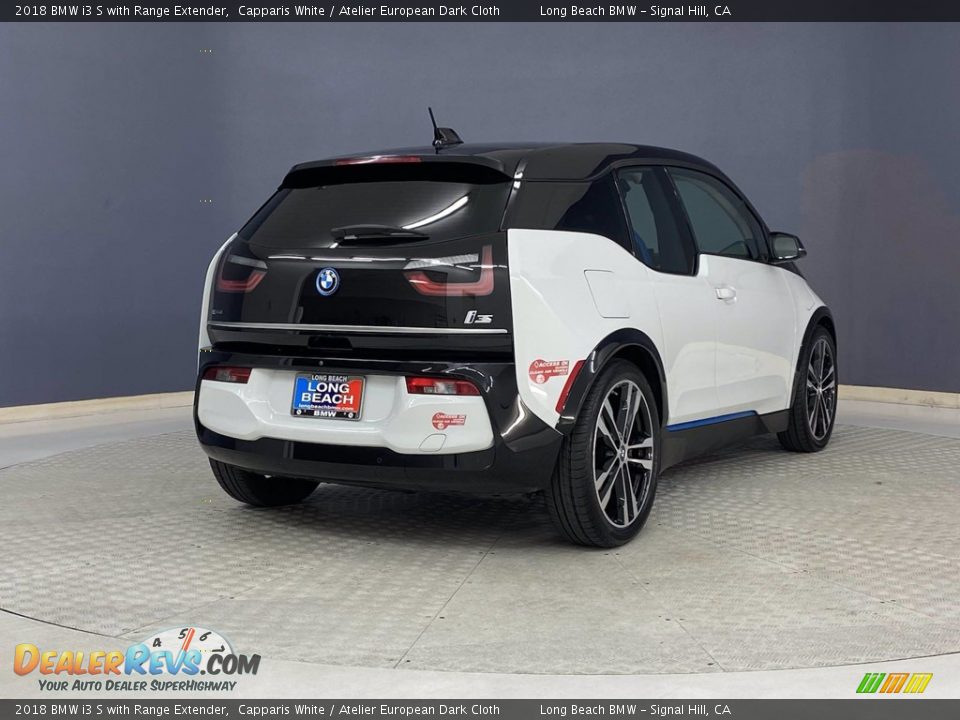 2018 BMW i3 S with Range Extender Capparis White / Atelier European Dark Cloth Photo #5