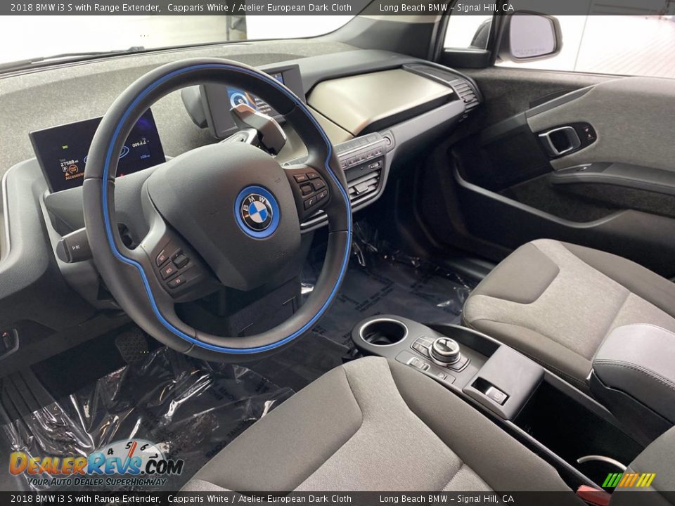 2018 BMW i3 S with Range Extender Capparis White / Atelier European Dark Cloth Photo #16