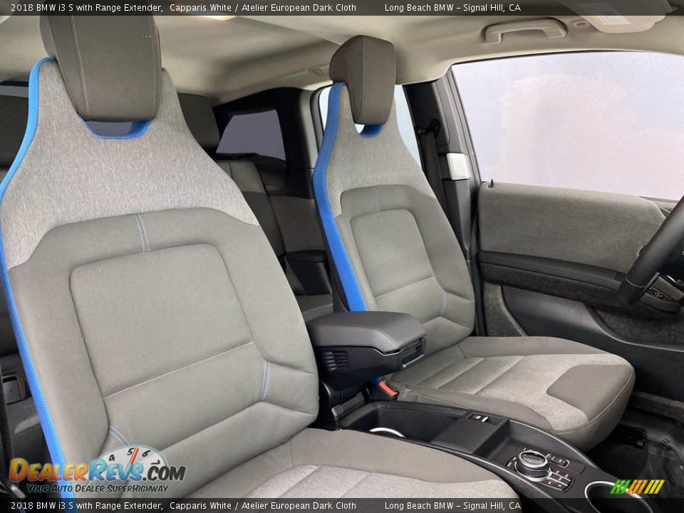 2018 BMW i3 S with Range Extender Capparis White / Atelier European Dark Cloth Photo #34