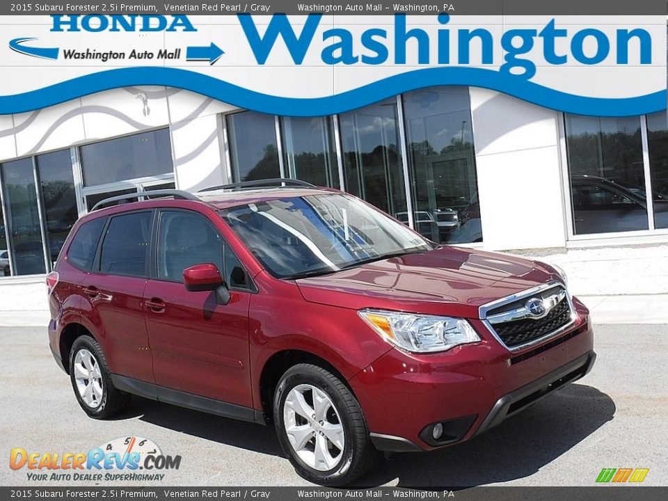 2015 Subaru Forester 2.5i Premium Venetian Red Pearl / Gray Photo #1