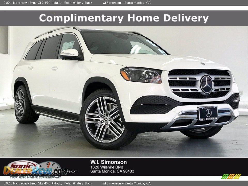 2021 Mercedes-Benz GLS 450 4Matic Polar White / Black Photo #1