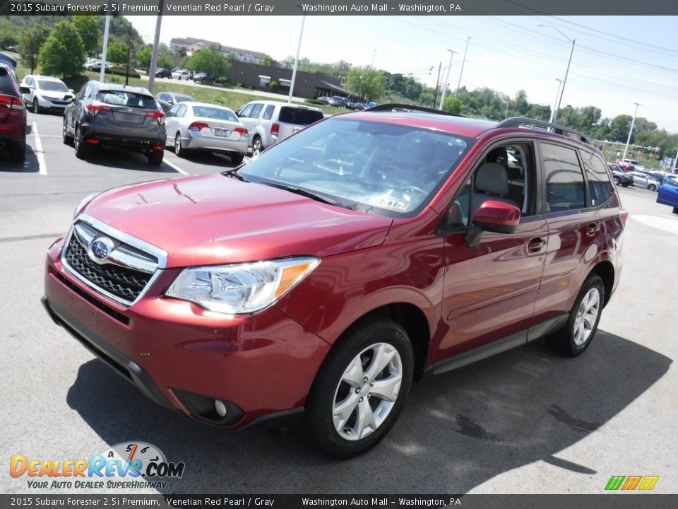 2015 Subaru Forester 2.5i Premium Venetian Red Pearl / Gray Photo #6