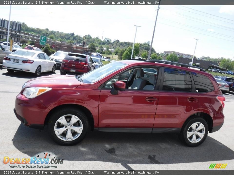 2015 Subaru Forester 2.5i Premium Venetian Red Pearl / Gray Photo #7