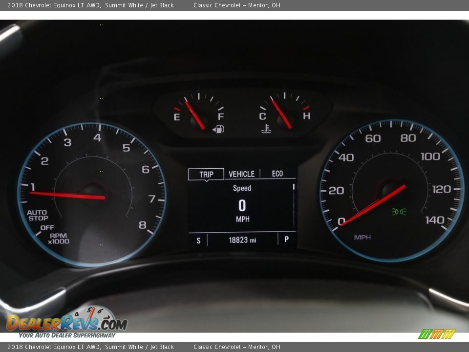 2018 Chevrolet Equinox LT AWD Summit White / Jet Black Photo #8