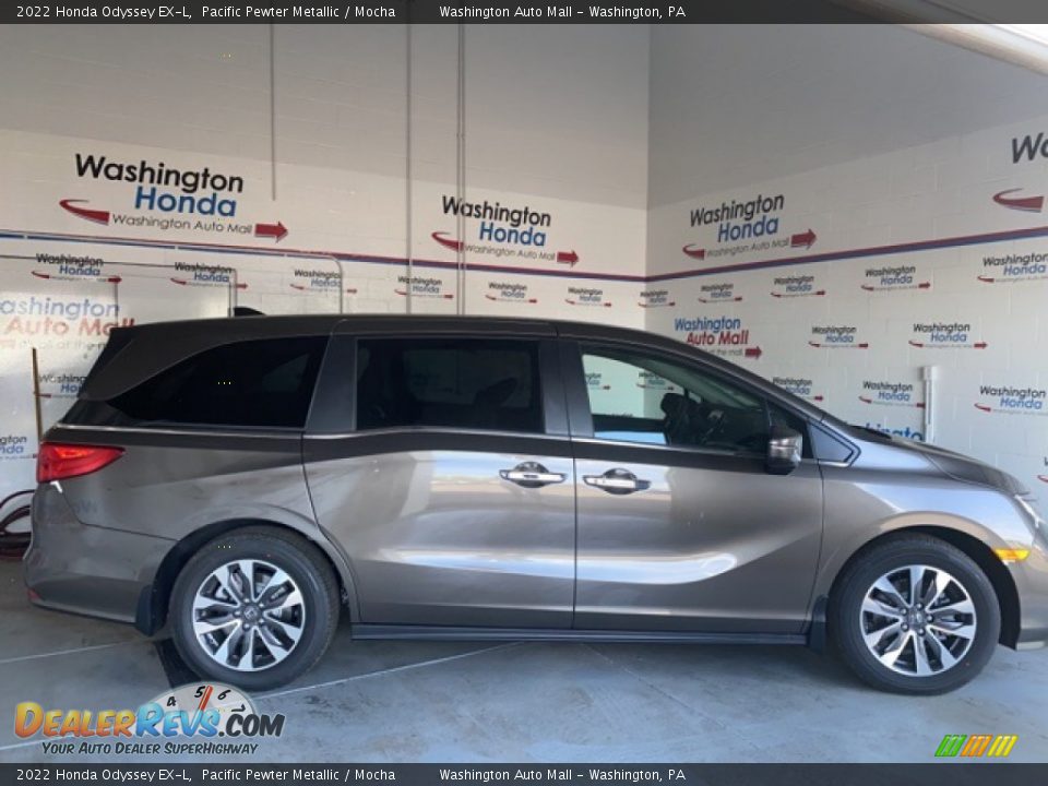 2022 Honda Odyssey EX-L Pacific Pewter Metallic / Mocha Photo #2