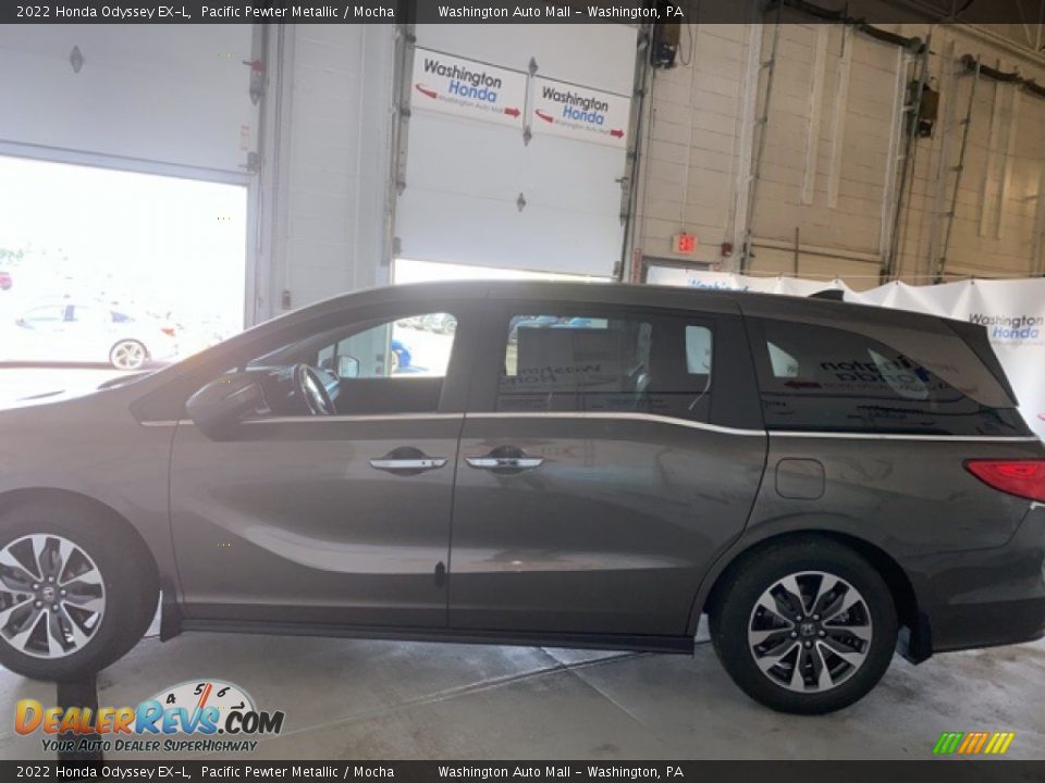 2022 Honda Odyssey EX-L Pacific Pewter Metallic / Mocha Photo #4