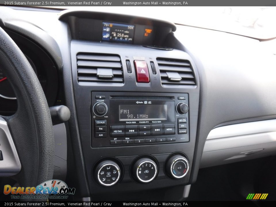 2015 Subaru Forester 2.5i Premium Venetian Red Pearl / Gray Photo #21