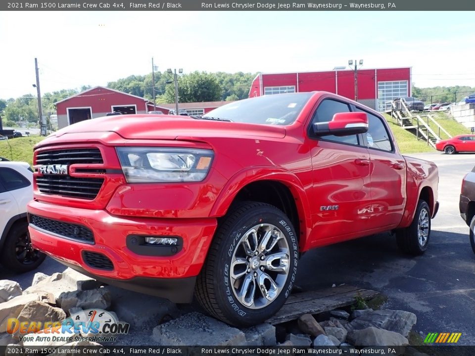 2021 Ram 1500 Laramie Crew Cab 4x4 Flame Red / Black Photo #1