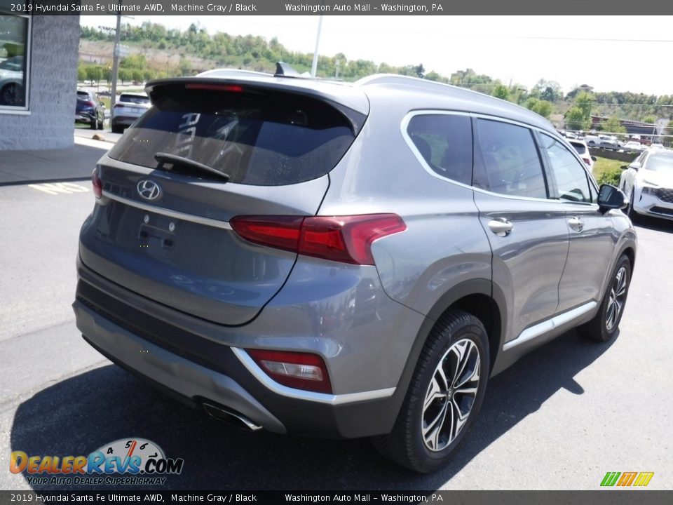 2019 Hyundai Santa Fe Ultimate AWD Machine Gray / Black Photo #9