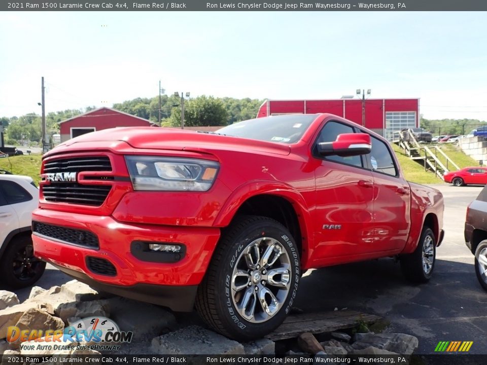 2021 Ram 1500 Laramie Crew Cab 4x4 Flame Red / Black Photo #5