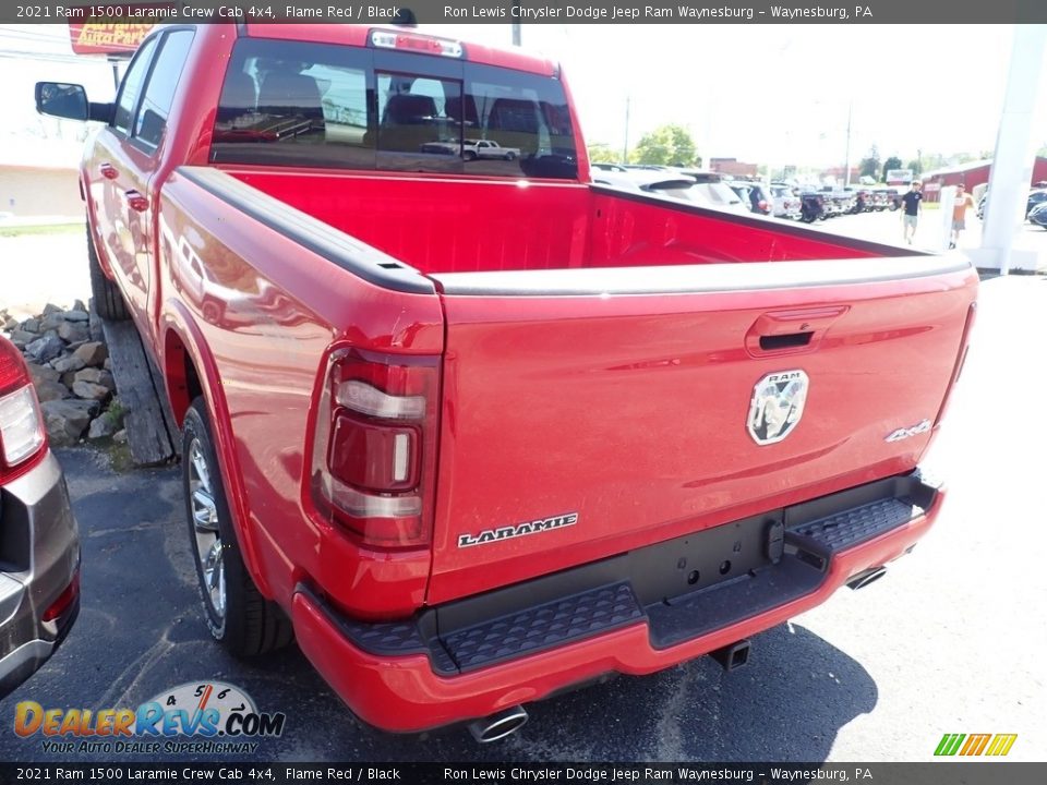 2021 Ram 1500 Laramie Crew Cab 4x4 Flame Red / Black Photo #6