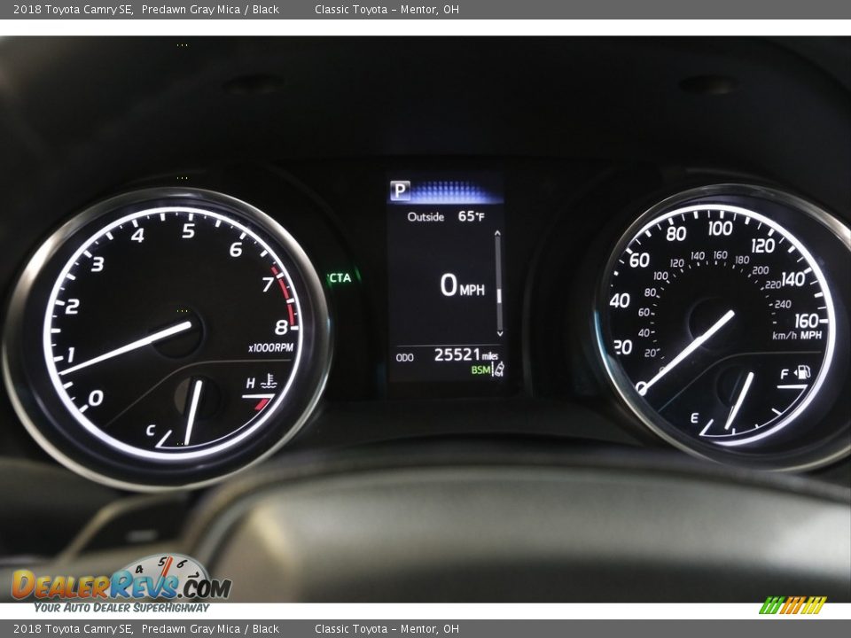 2018 Toyota Camry SE Predawn Gray Mica / Black Photo #8