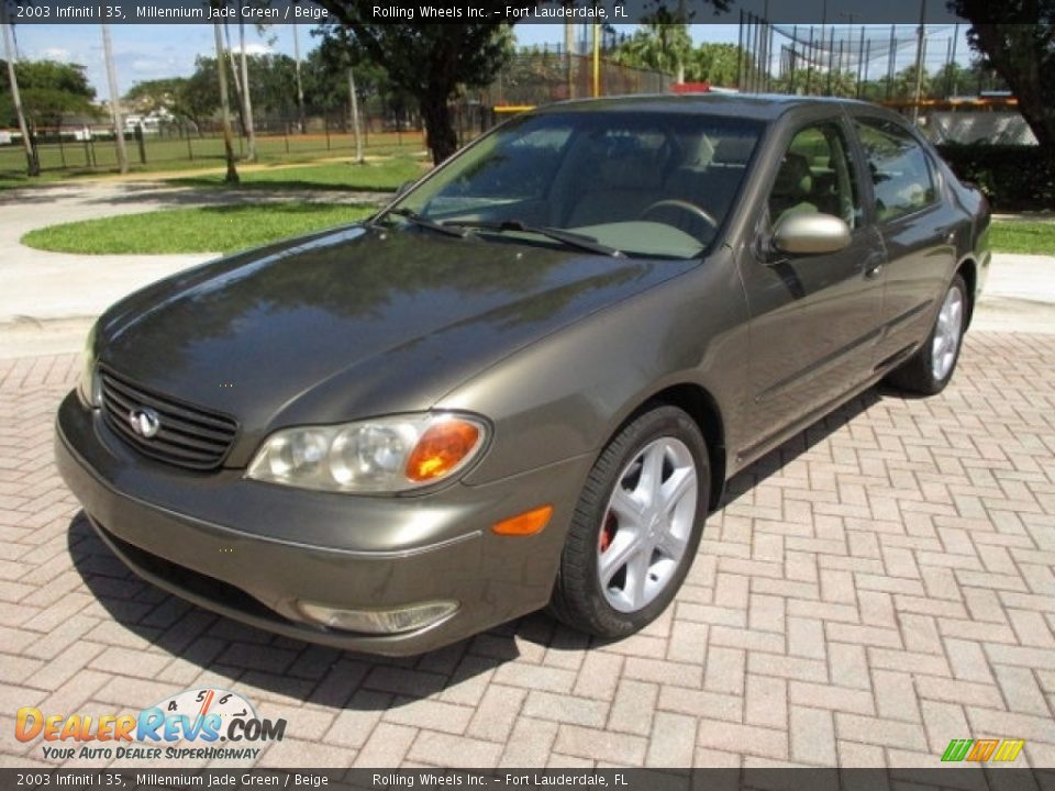 2003 Infiniti I 35 Millennium Jade Green / Beige Photo #1