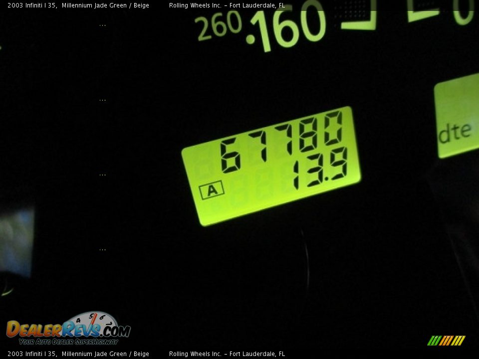 2003 Infiniti I 35 Millennium Jade Green / Beige Photo #2