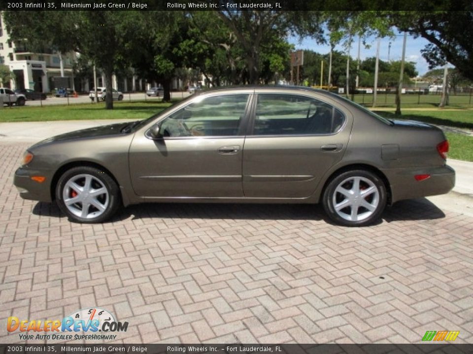 2003 Infiniti I 35 Millennium Jade Green / Beige Photo #3