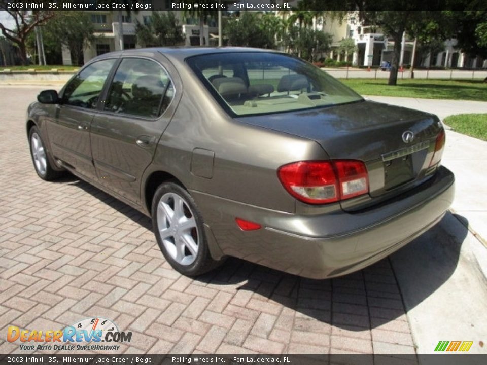 2003 Infiniti I 35 Millennium Jade Green / Beige Photo #5