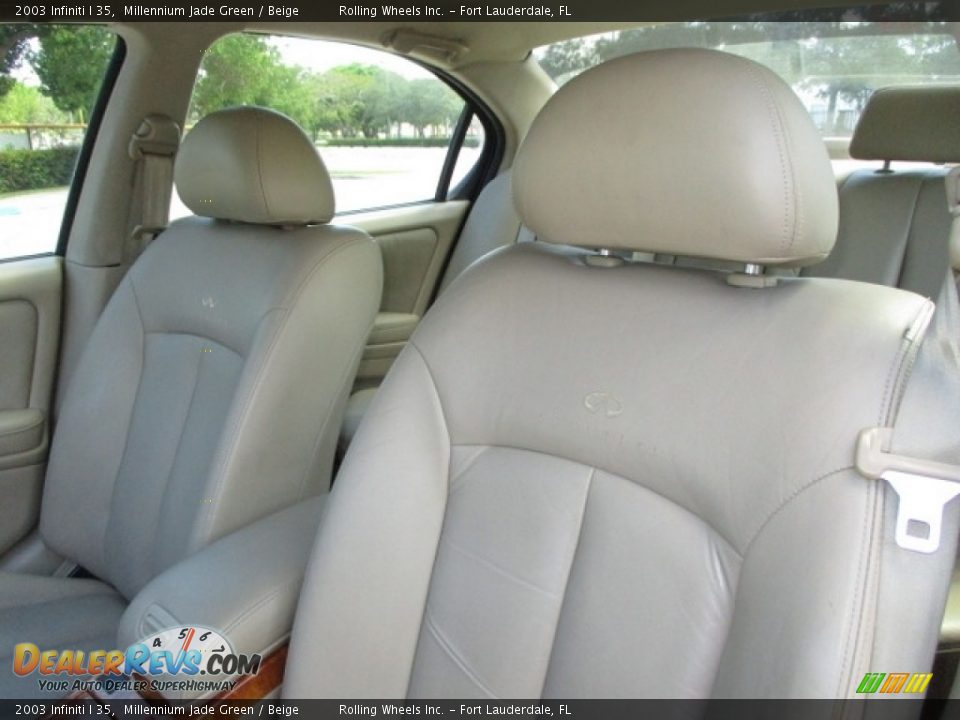 2003 Infiniti I 35 Millennium Jade Green / Beige Photo #6