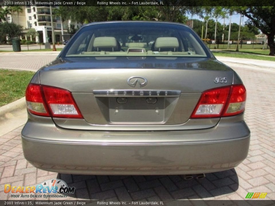 2003 Infiniti I 35 Millennium Jade Green / Beige Photo #7