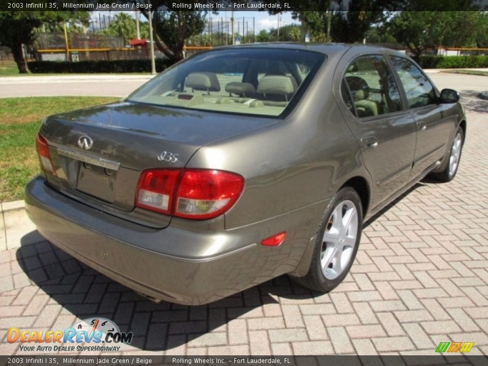 2003 Infiniti I 35 Millennium Jade Green / Beige Photo #9