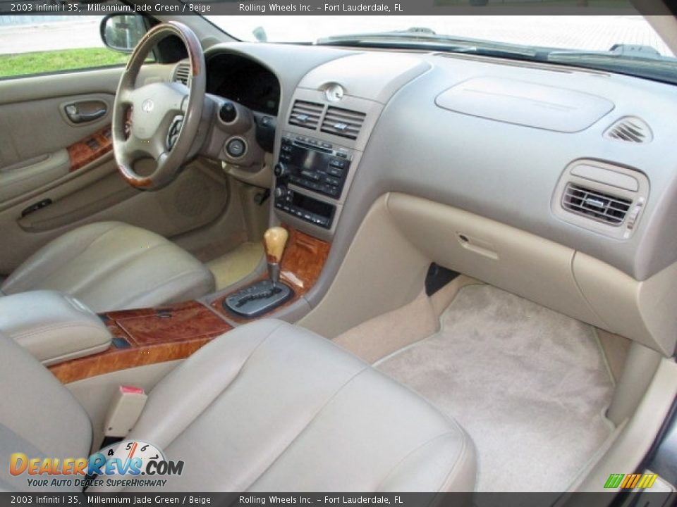 2003 Infiniti I 35 Millennium Jade Green / Beige Photo #10