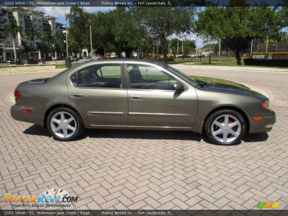 2003 Infiniti I 35 Millennium Jade Green / Beige Photo #11