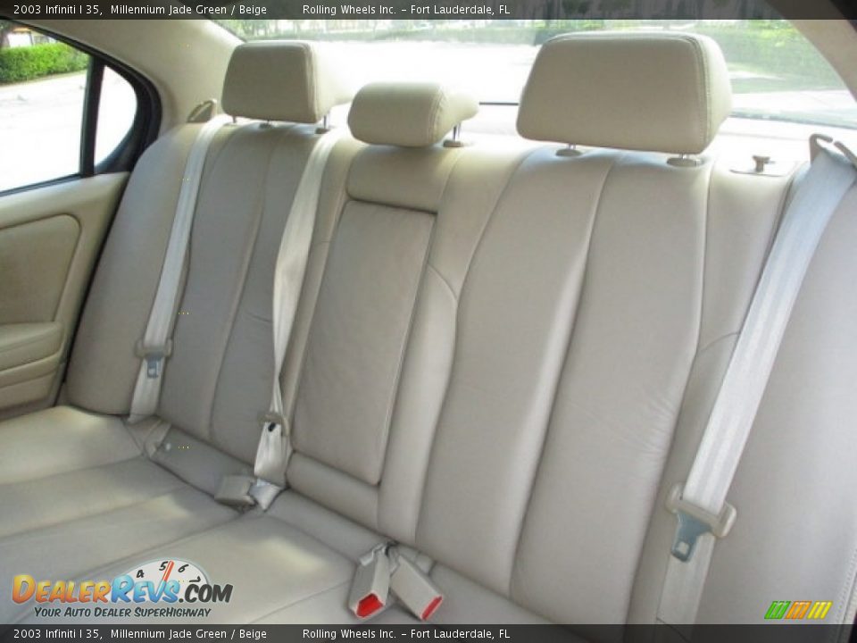 2003 Infiniti I 35 Millennium Jade Green / Beige Photo #12
