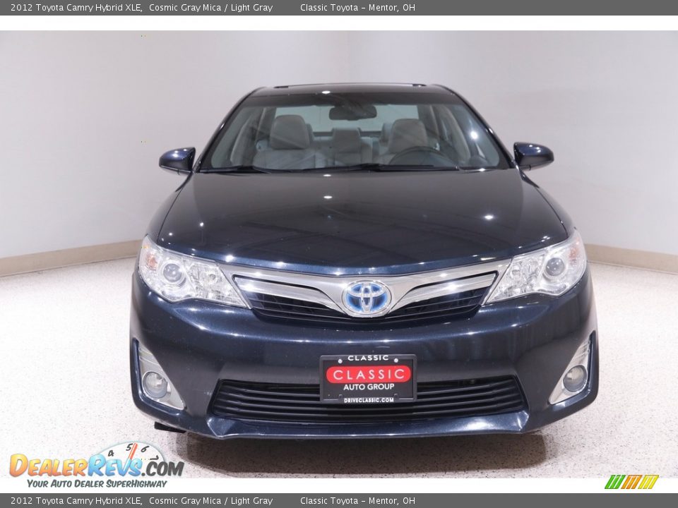 2012 Toyota Camry Hybrid XLE Cosmic Gray Mica / Light Gray Photo #2