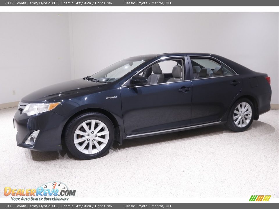 2012 Toyota Camry Hybrid XLE Cosmic Gray Mica / Light Gray Photo #3