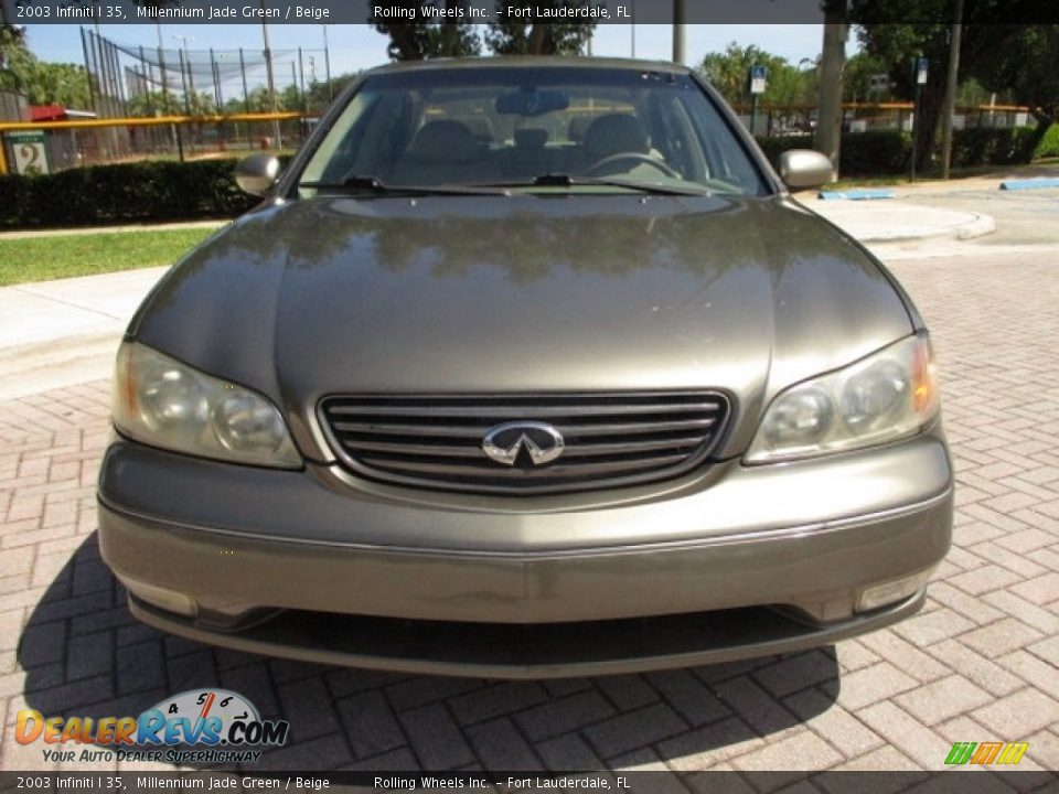 2003 Infiniti I 35 Millennium Jade Green / Beige Photo #15