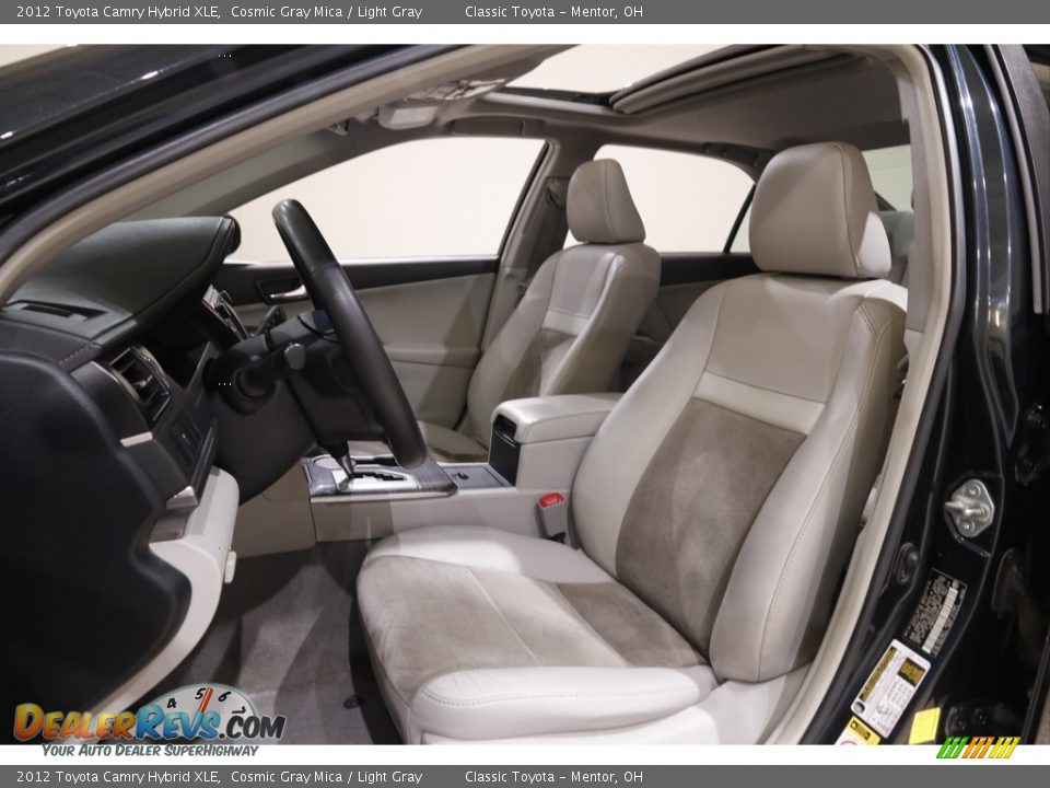2012 Toyota Camry Hybrid XLE Cosmic Gray Mica / Light Gray Photo #5